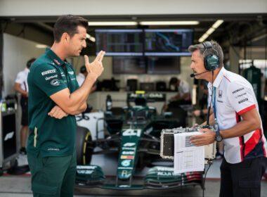 aston martin ends talks with honda over f1 battery technology, questioning the relevance of related inquiries amidst ongoing developments in formula 1.