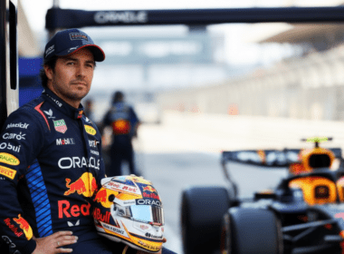 Sergio Perez on the F1 circuit