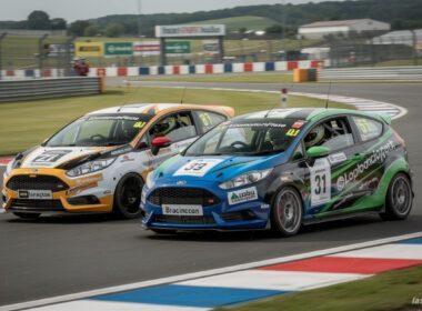 experience the excitement at donington park as three unique fiesta st150 champions compete in a thrilling brscc showdown, showcasing skill and speed on the track.