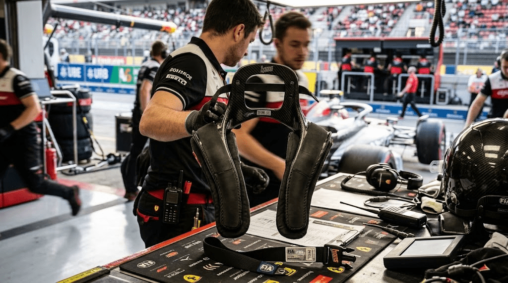 HANS in F1: the device which protects a driver's head and neck
