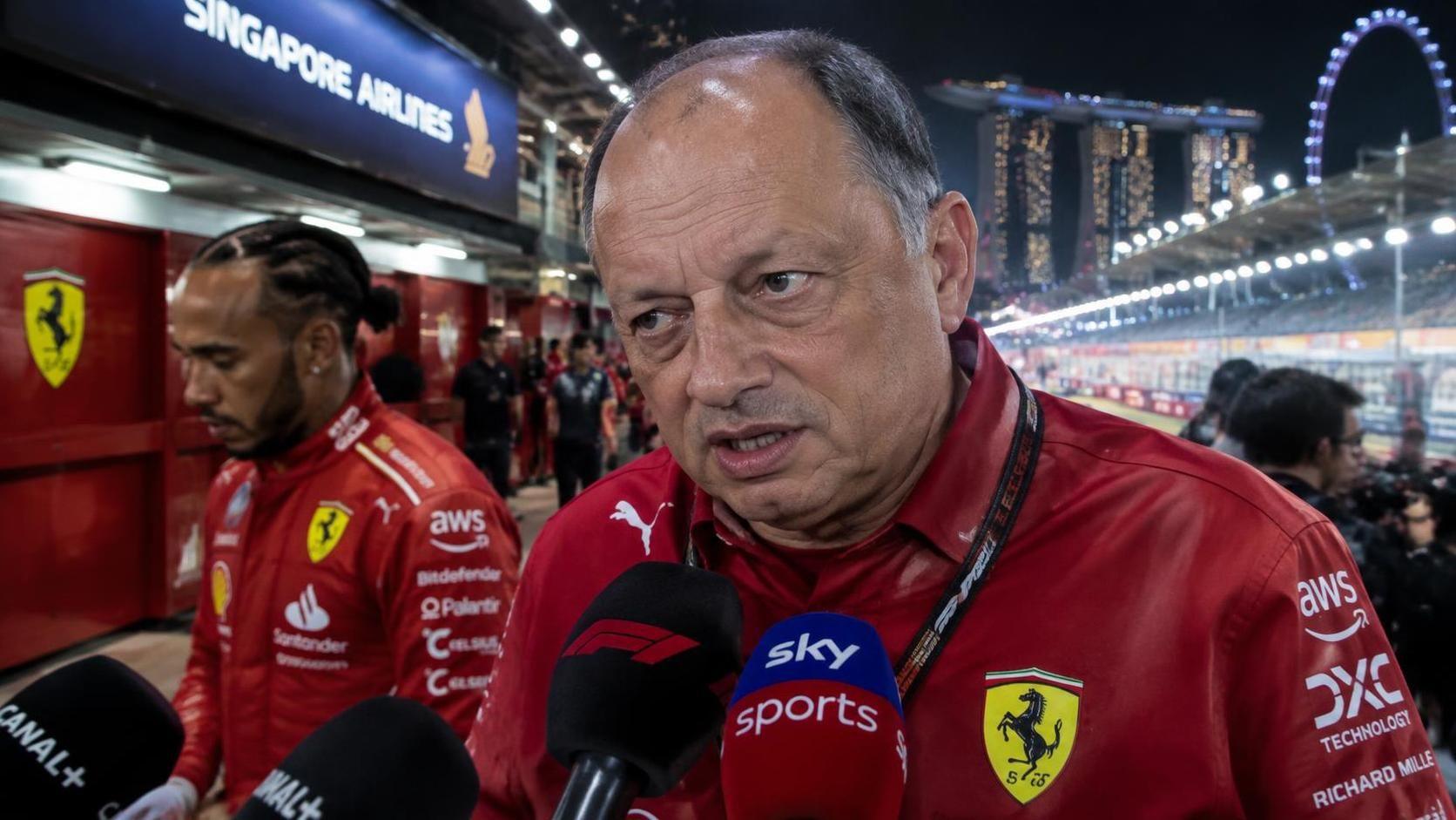 fred vasseur pushes back on questions about lewis hamilton, insisting ferrari should not be blamed amid scrutiny over the driver’s situation.
