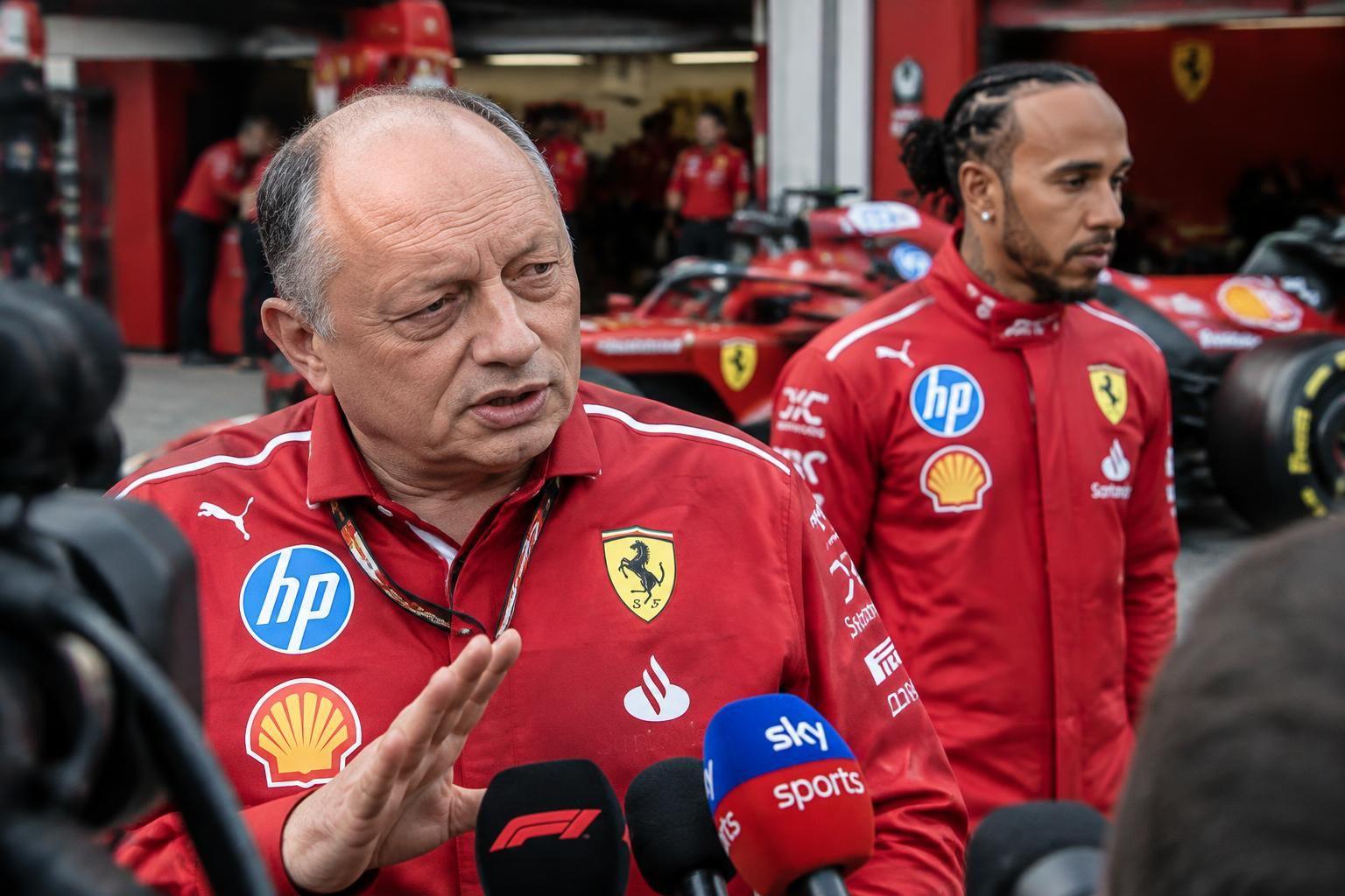 fred vasseur responds to questions about lewis hamilton and urges critics not to blame ferrari.