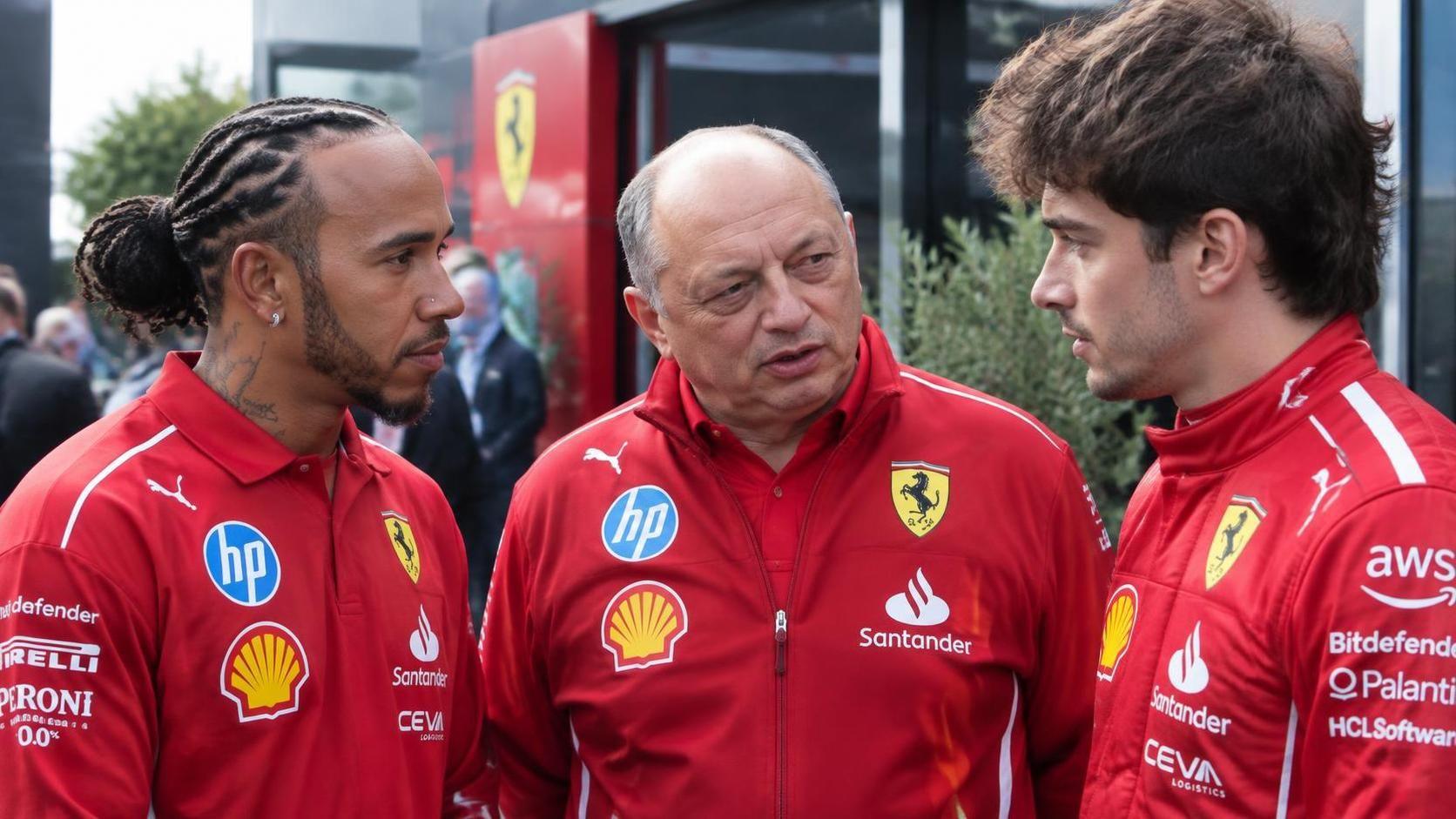 lewis hamilton dismisses rumours surrounding fred vasseur, telling critics to look elsewhere as speculation grows in formula 1.